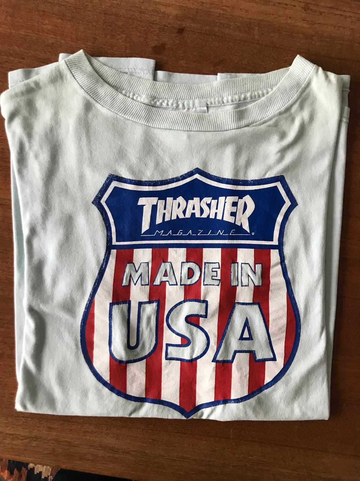 Thrasher RARE Vtg Orig THRASHER "Made in USA" Tshirt w/Tag Size US XL / EU 56 / 4 - 2 Thumbnail