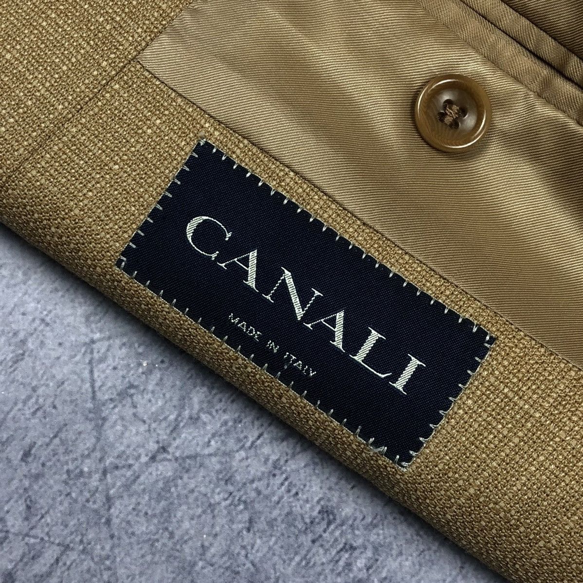 Canali Vintage Canali Haffke Pure Wool Italy Blazer sport coat og Size 50R - 3 Thumbnail