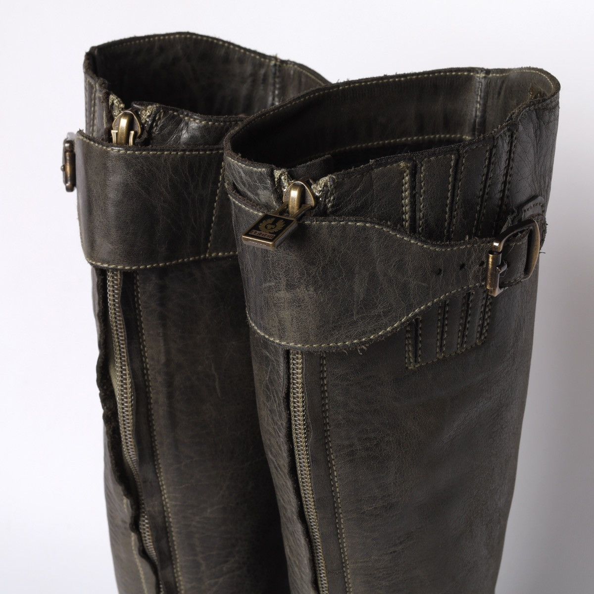 Belstaff Belstaff Trialmaster Leather Hi Boots Biker Moto Shoes Size US 9 / IT 39 - 7 Thumbnail