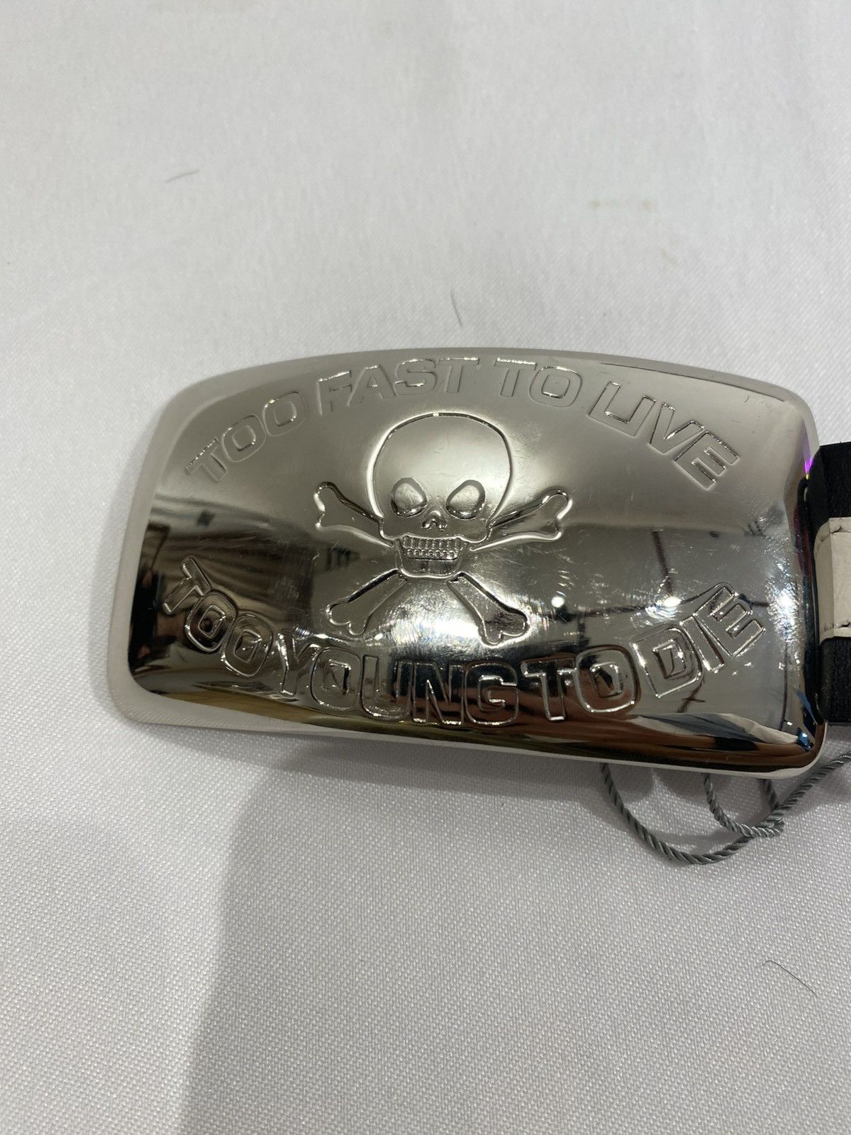 Vivienne Westwood VIVIENNE WESTWOOD TOO FAST TO LIVE TOO YOUNG TO DIE BELT Size 36 - 3 Thumbnail