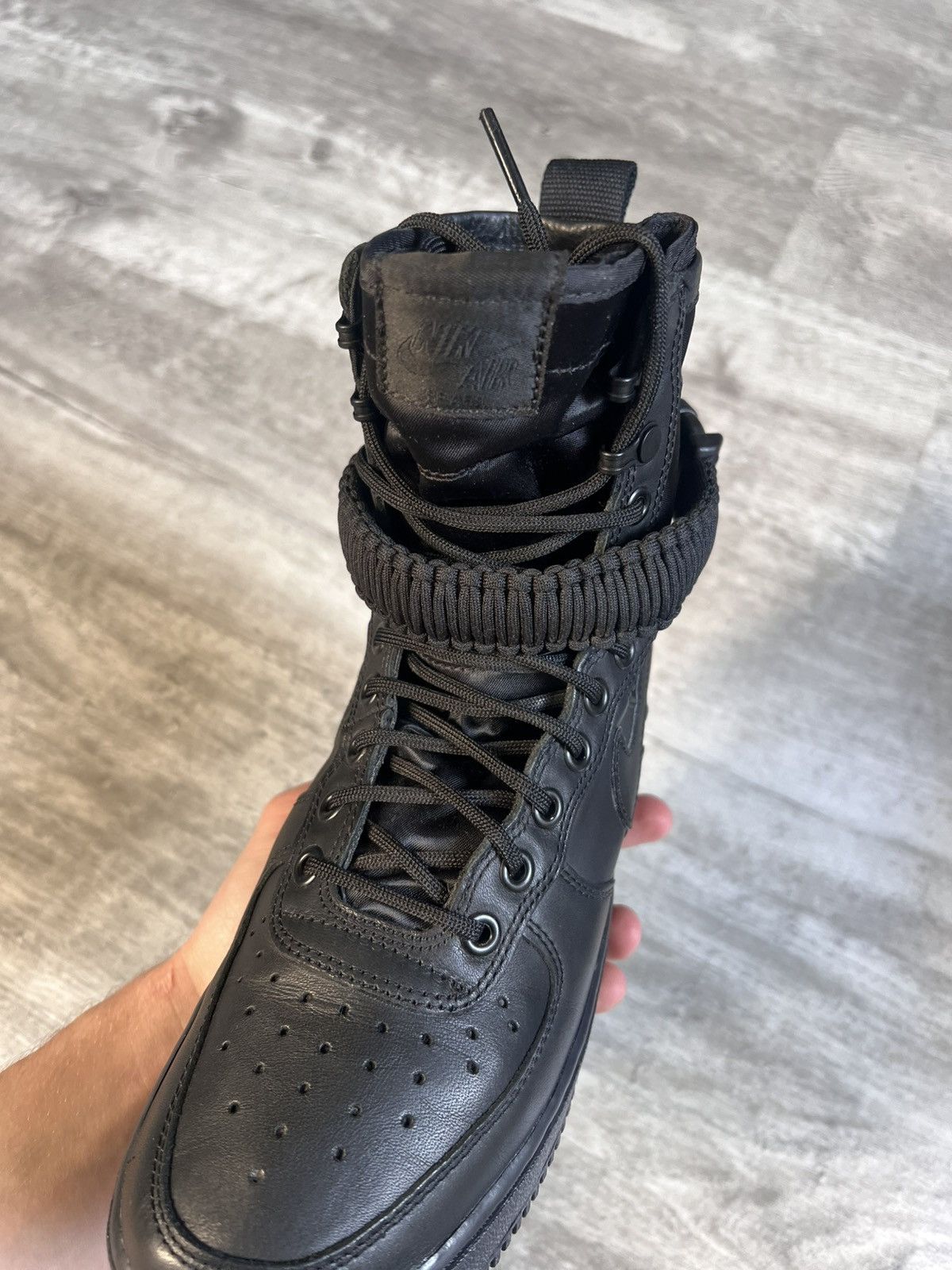 Nike Nike SF Air Force 1 High Triple Black Size US 7 / EU 40 - 9 Thumbnail