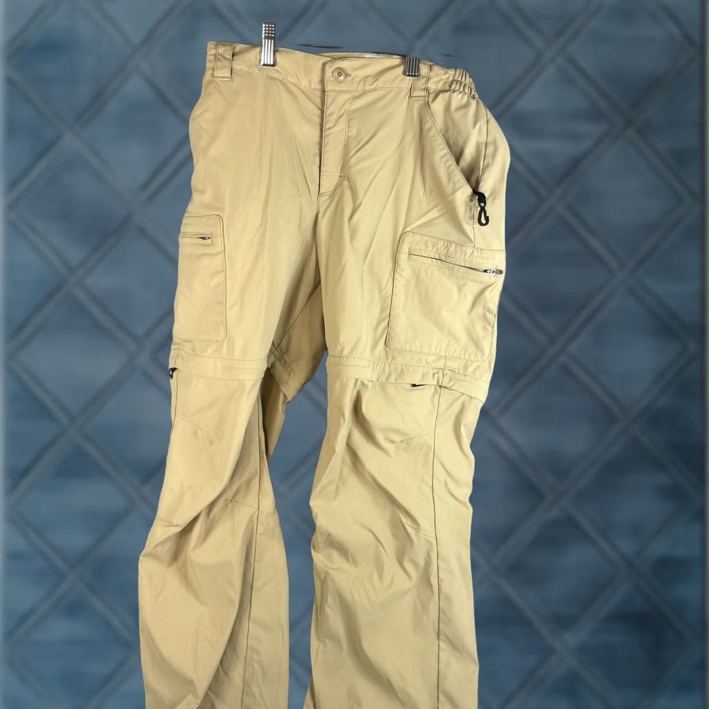 Vintage L.L.Bean Pants Womens XS Petite Beige Convertible Hiking Zip Off Stretch Size 26" / US 2 / IT 38 - 1 Thumbnail