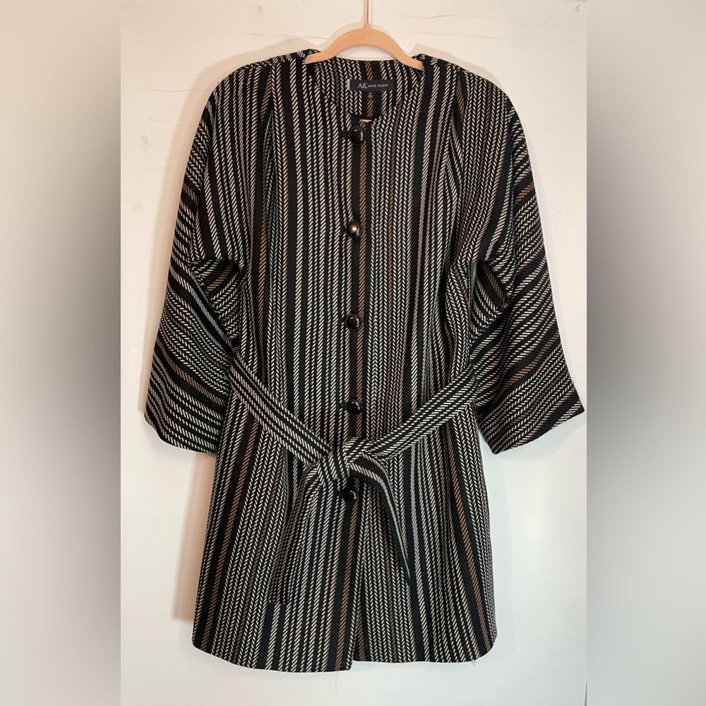 Anne Klein Anne Klein Wool Blend Button Front Coat XL Size XL / US 12-14 / IT 48-50 - 1 Thumbnail
