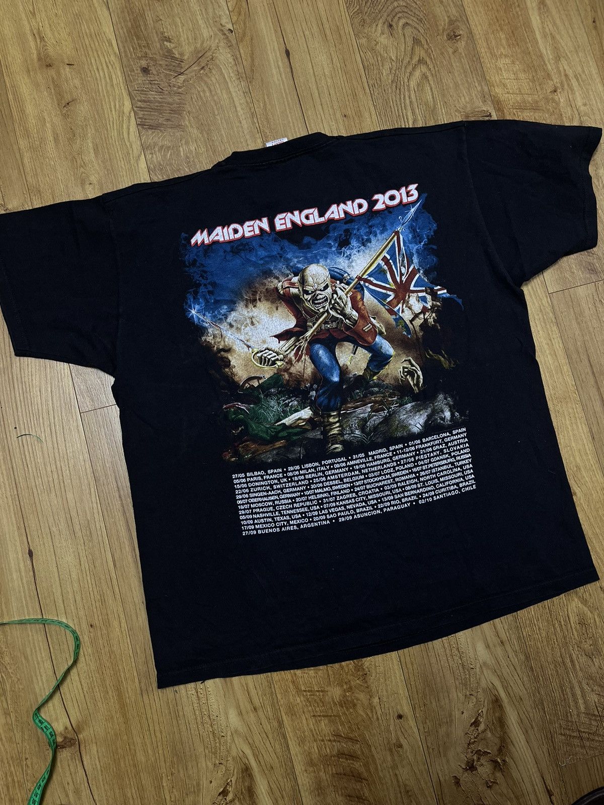 Band Tees × Vintage Opium Iron Maiden England Tour 2013 T-Shirt Size US L / EU 52-54 / 3 - 2 Thumbnail