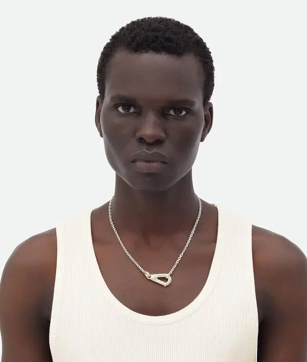 Bottega Veneta o1bcso1str0925 Size: OS / Bolt Necklace in Silver/Yellow Size ONE SIZE - 2 Thumbnail