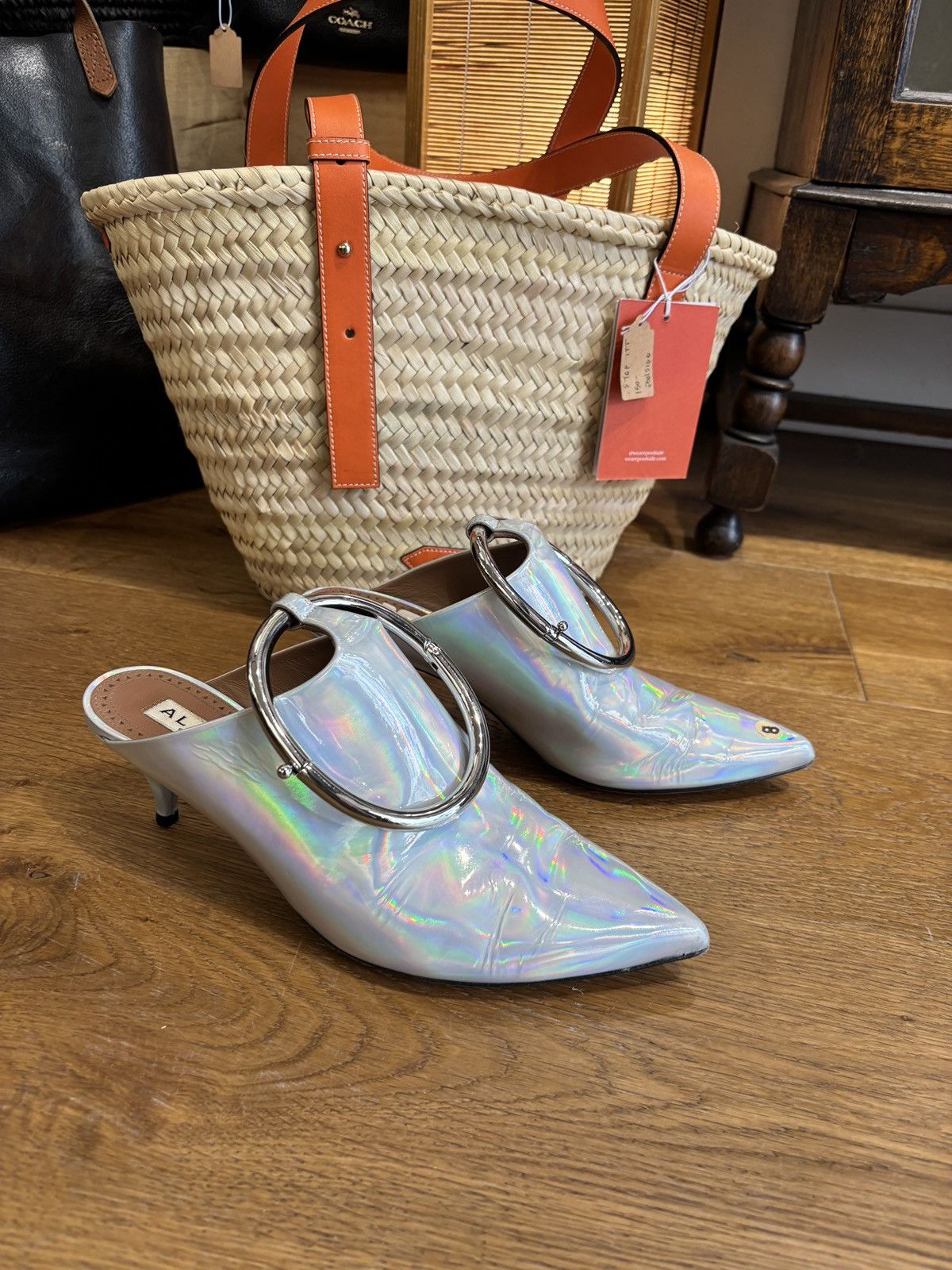 Alaia Alaia heel mules iridescent Size US 7 / IT 37 - 7 Thumbnail
