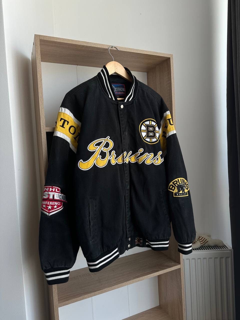 NHL × Vintage Vintage Hockey Delong NHL Boston Bruins Bomber Jacket Size US M / EU 48-50 / 2 - 8 Thumbnail