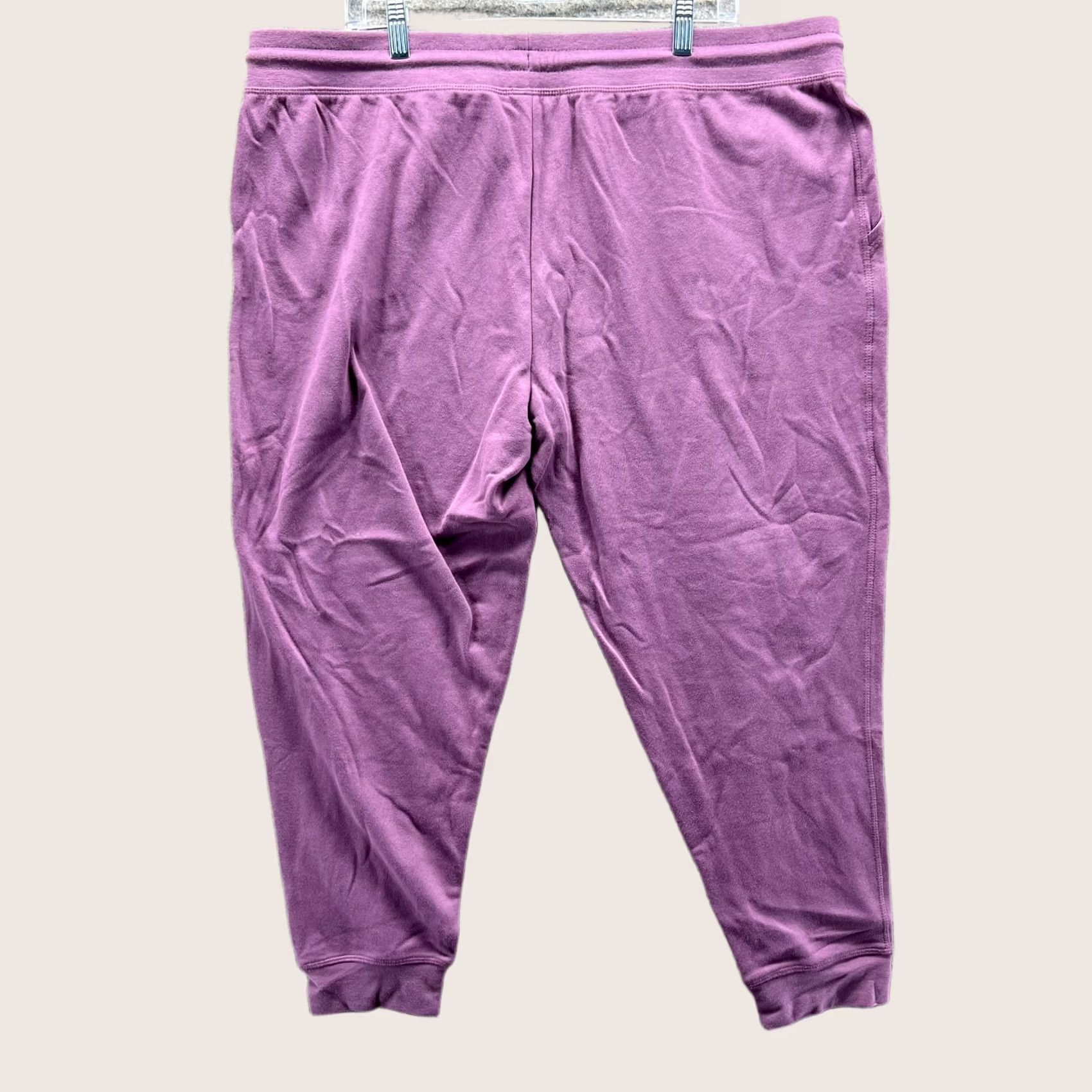 Eddie Bauer VINTAGE Eddie Bauer Jogger Womens XXL Purple Fleece Berry Conserve Cozy Soft Sweatpants Size 40" / US 18 - 1 Thumbnail