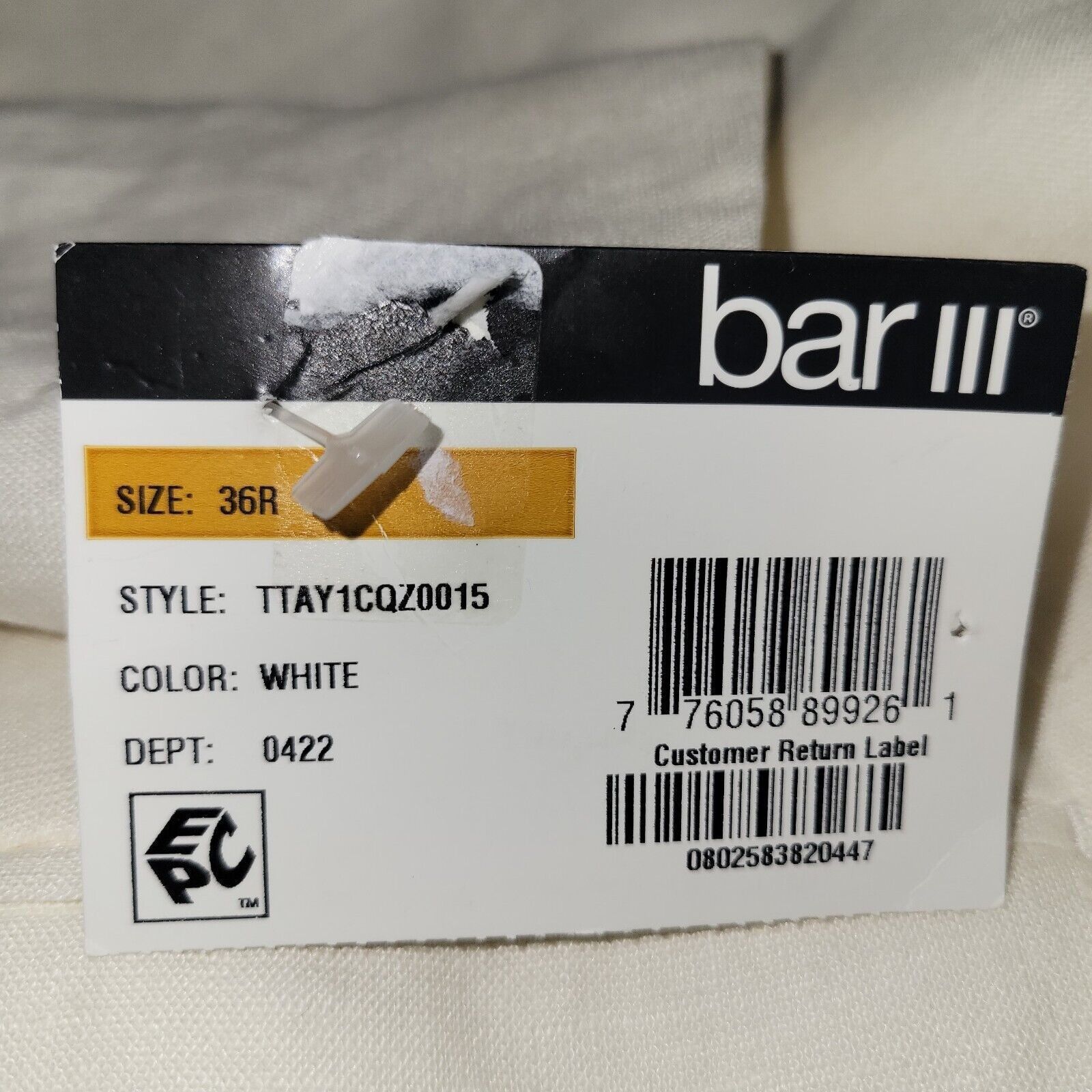 Bar III Men's Bar III 100% Linen Jacket. Size 36R. New With Tags Size 36R - 10 Thumbnail