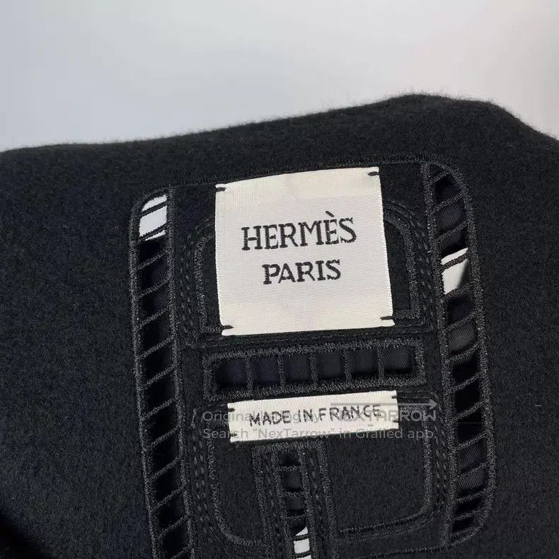 Hermes Hermes Leather and Cashmere Long Vest Jacket with Cut-Outs Size XXS / US 00 / IT 34 - 5 Thumbnail