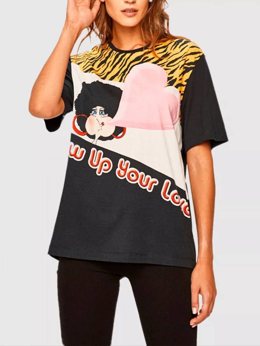 Moschino × Vintage Vintage Love Moschino T-Shirt Blow Up Your Love Size L / US 10 / IT 46 - 1 Thumbnail