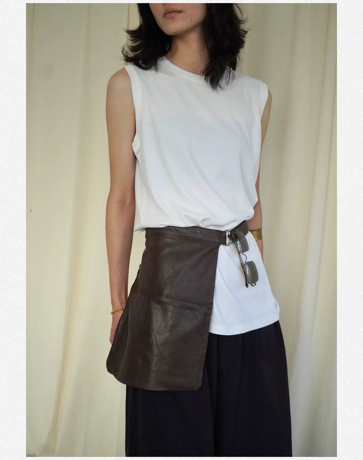 Issey Miyake Issey Miyake 1980s Rare Gray-Brown Waist Bag 9/10 Size ONE SIZE - 1 Thumbnail