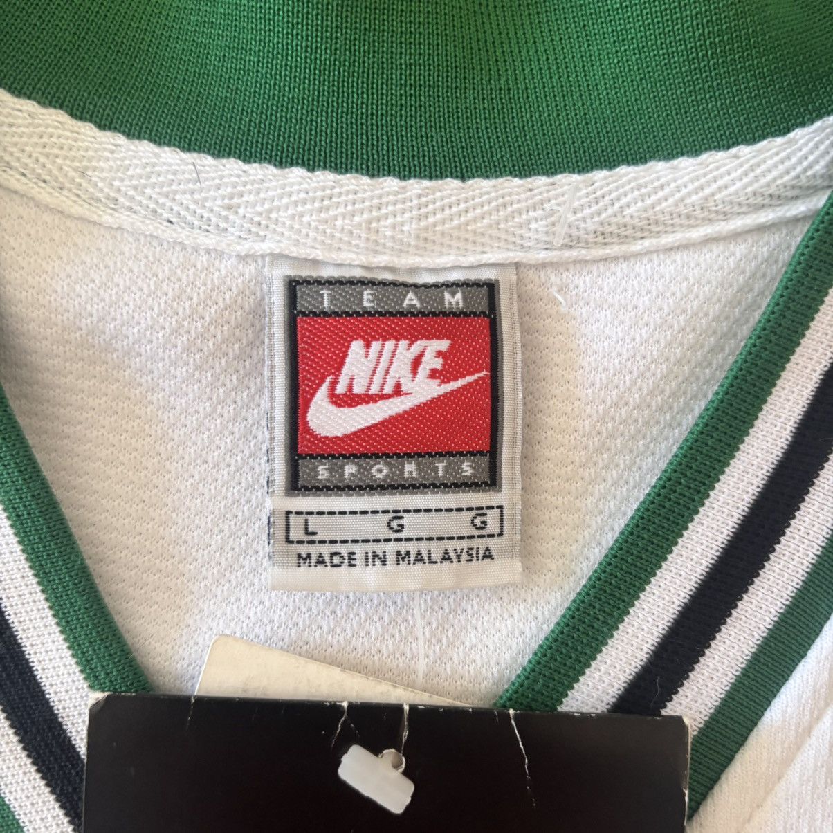 Nike 90s Nike Boston Celtics NBA Authentic Warm-Up Jersey Shirt Size US L / EU 52-54 / 3 - 8 Thumbnail