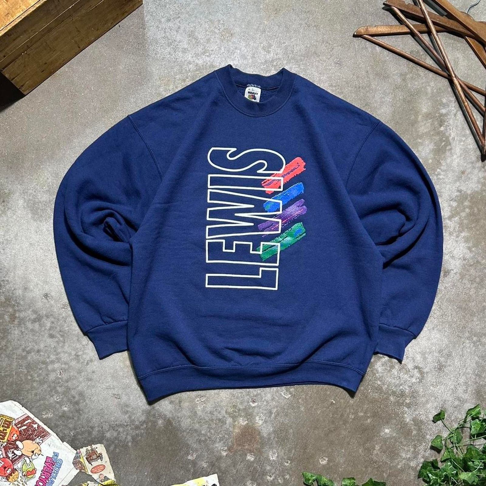 Fruit Of The Loom Vintage 90s Fruit Of The Loom Heavy Lewis and Clark Crewneck Size US XL / EU 56 / 4 - 1 Thumbnail