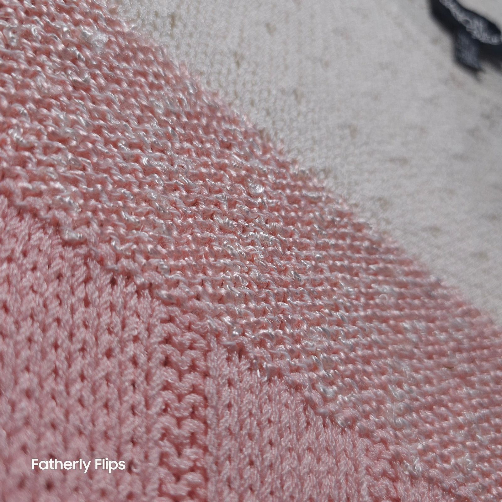 Other Dalton Studio Vintage Pink White Pointelle Knit Sweater M Size M / US 6-8 / IT 42-44 - 3 Thumbnail