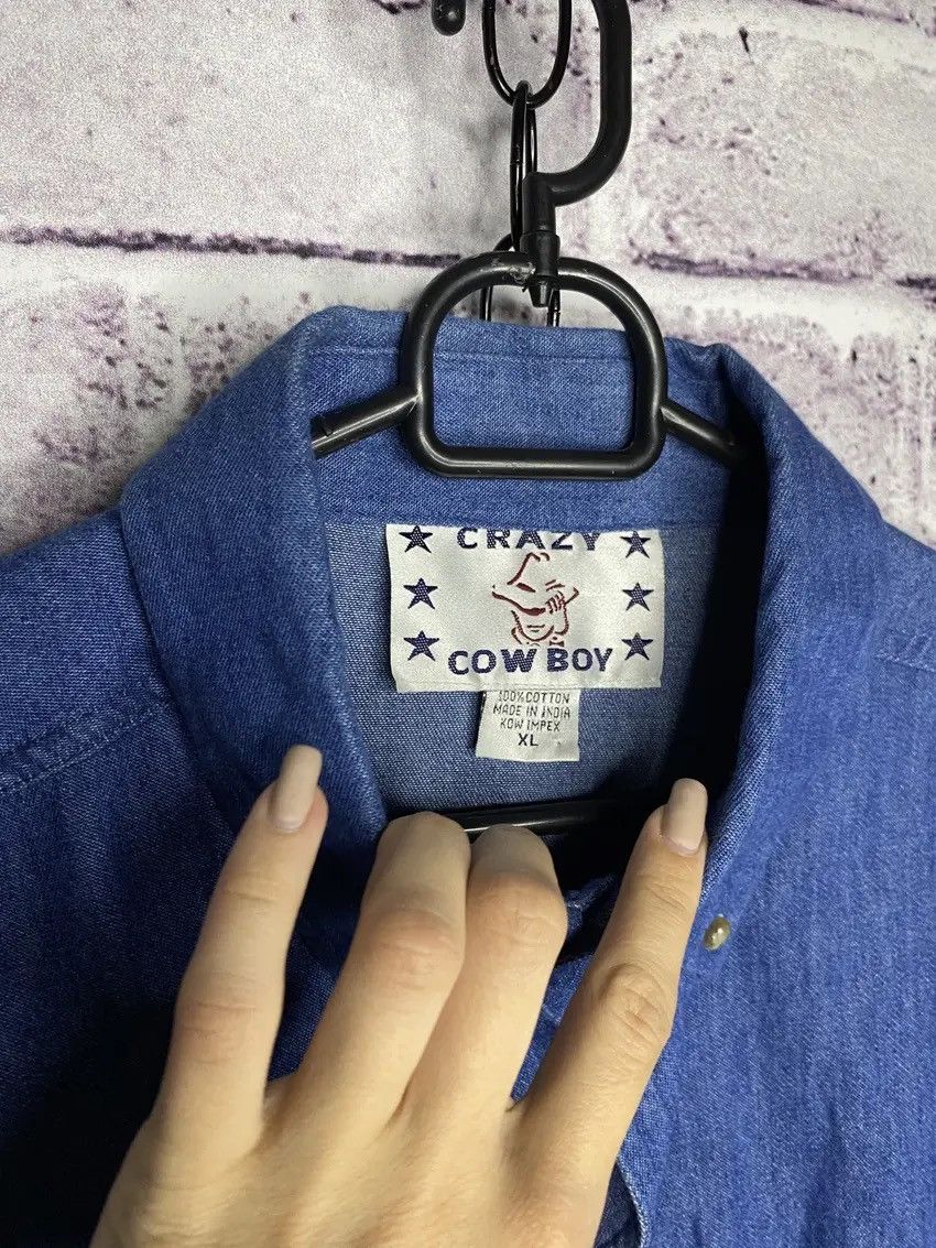 Designer 🏜️Men’s Vintage 90s Shirts Button Ups Crazy Cow Boy Y2K🏜️ Size US XL / EU 56 / 4 - 3 Thumbnail