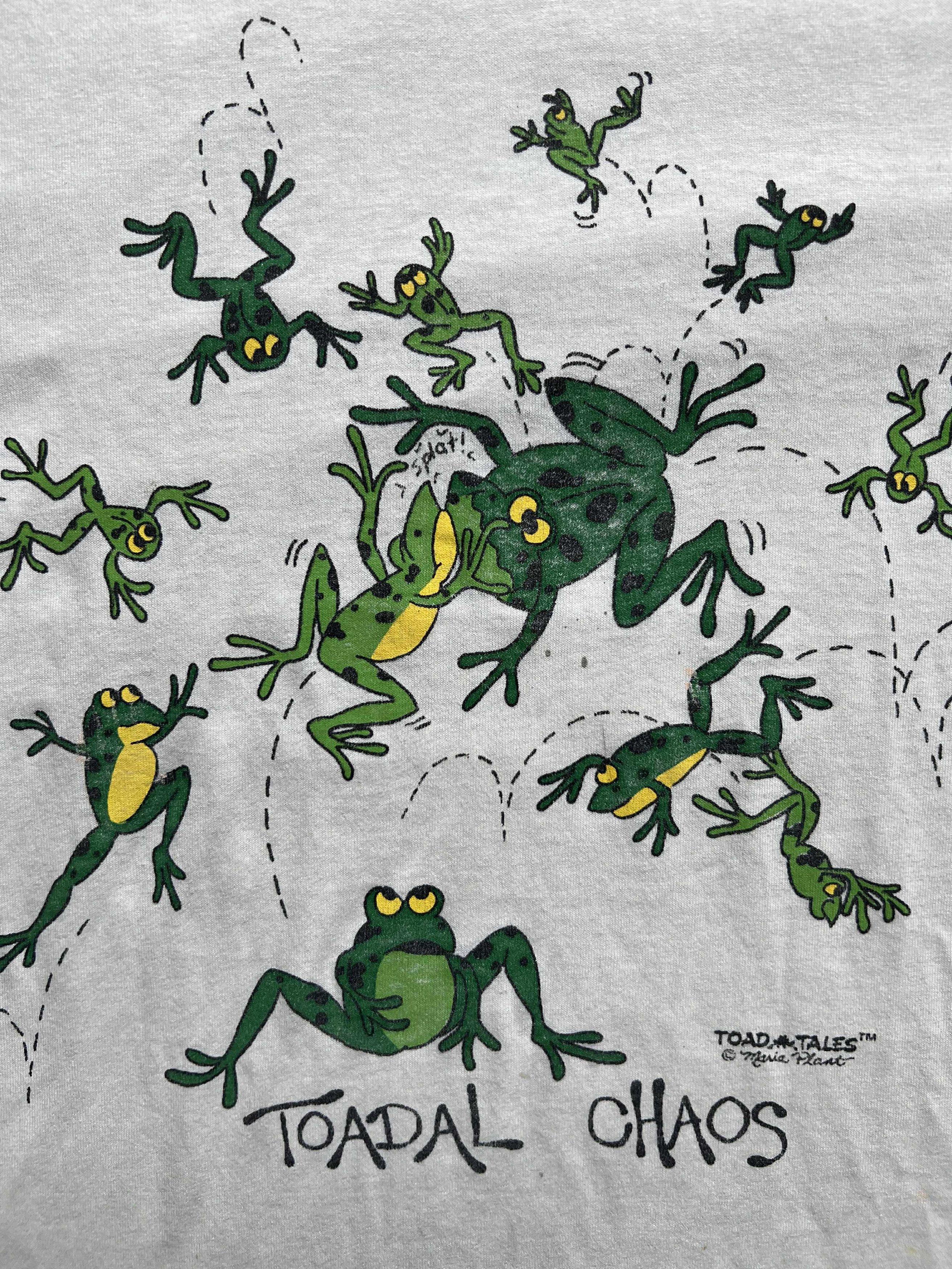 Vintage Vintage 80s/90s Toad Tales “Toadal Chaos” Frog Cartoon Tee Size US XL / EU 56 / 4 - 2 Thumbnail