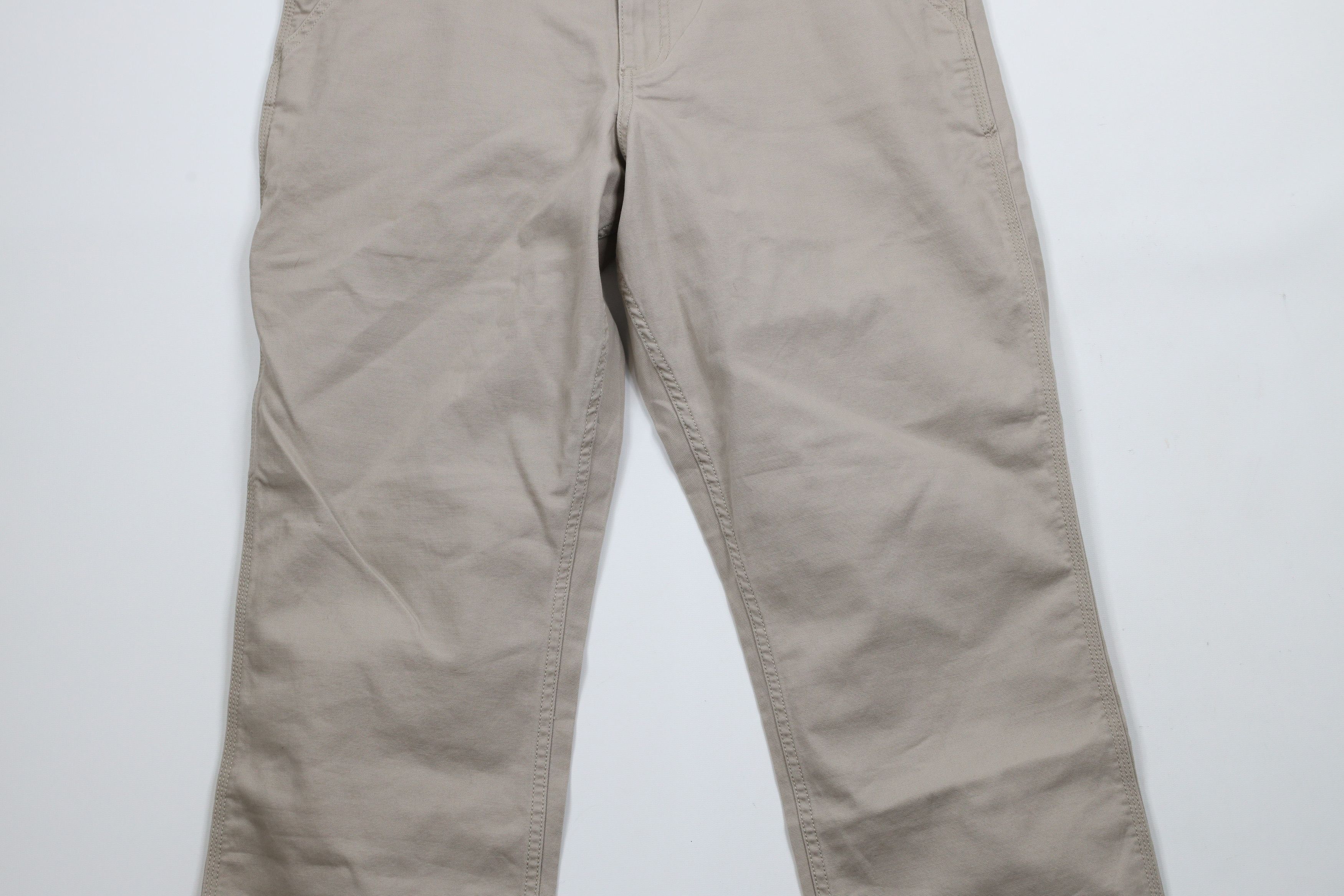 Carhartt × Vintage Vintage Carhartt Relaxed Wide Leg Dungaree Work Pants Beige Size US 34 / EU 50 - 3 Thumbnail
