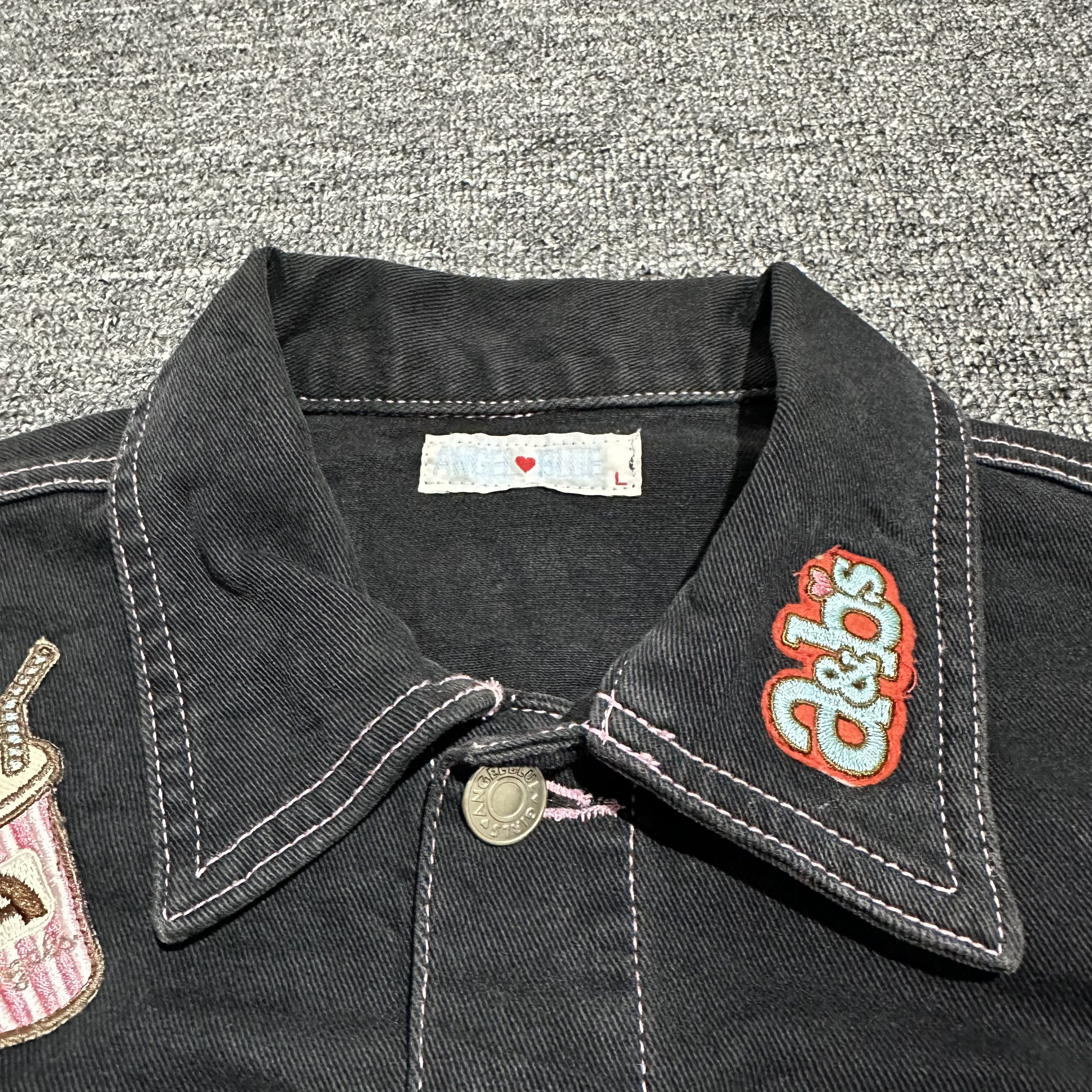 Angel Blue Angel Blue Patch Denim Jacket Size L / US 10 / IT 46 - 5 Thumbnail