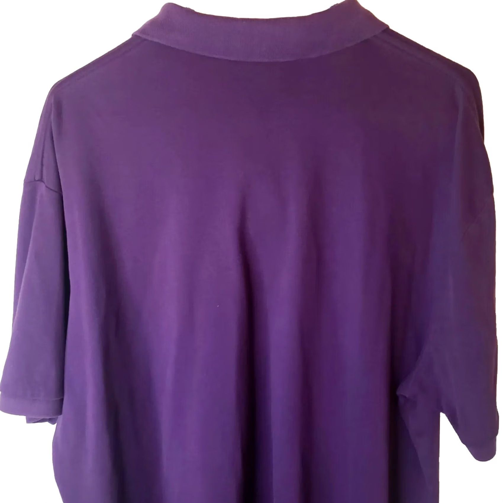 Polo Ralph Lauren Polo Ralph Lauren Polo Shirt Men XL Purple Orange Pony Clemson Tigers 2 Button Knit Crew Neck Short Sleeve Vintage? Size US XL / EU 56 / 4 - 7 Thumbnail