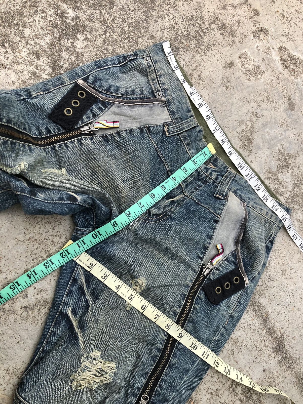 PPFM VINTAGE ZIPPER PUNK STYLE PPFM DENIM Size US 31 - 11 Thumbnail