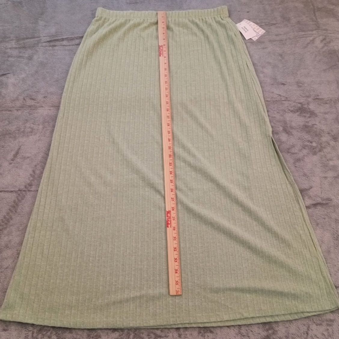 Vintage LuLaRoe Skirt XL Green Striped Maxi Pull On Slit Long Womens Size 40" / US 18 - 4 Thumbnail
