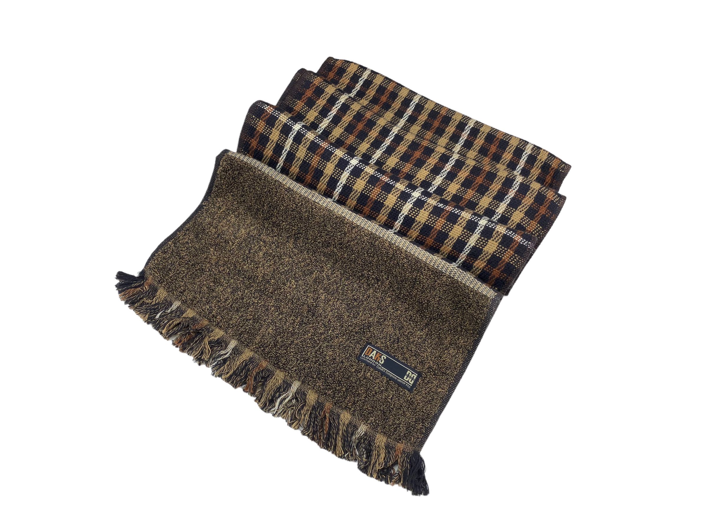 DAKS × Vintage Vintage Daks London Cotton Checkered Muffler Scarf 90s Size ONE SIZE - 5 Thumbnail
