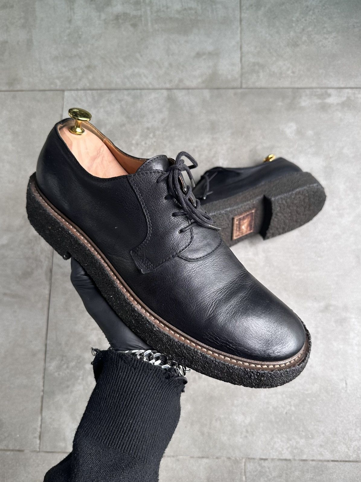 AW14 CREPE SOLE DERBY SHOES
