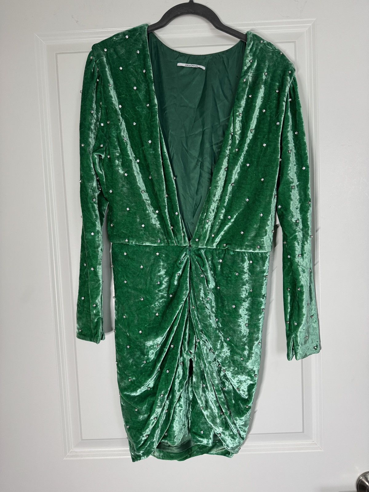 The Attico The Attico Crystal-embellished Reversible Ruched Mini Dress Size S / US 4 / IT 40 - 2 Thumbnail