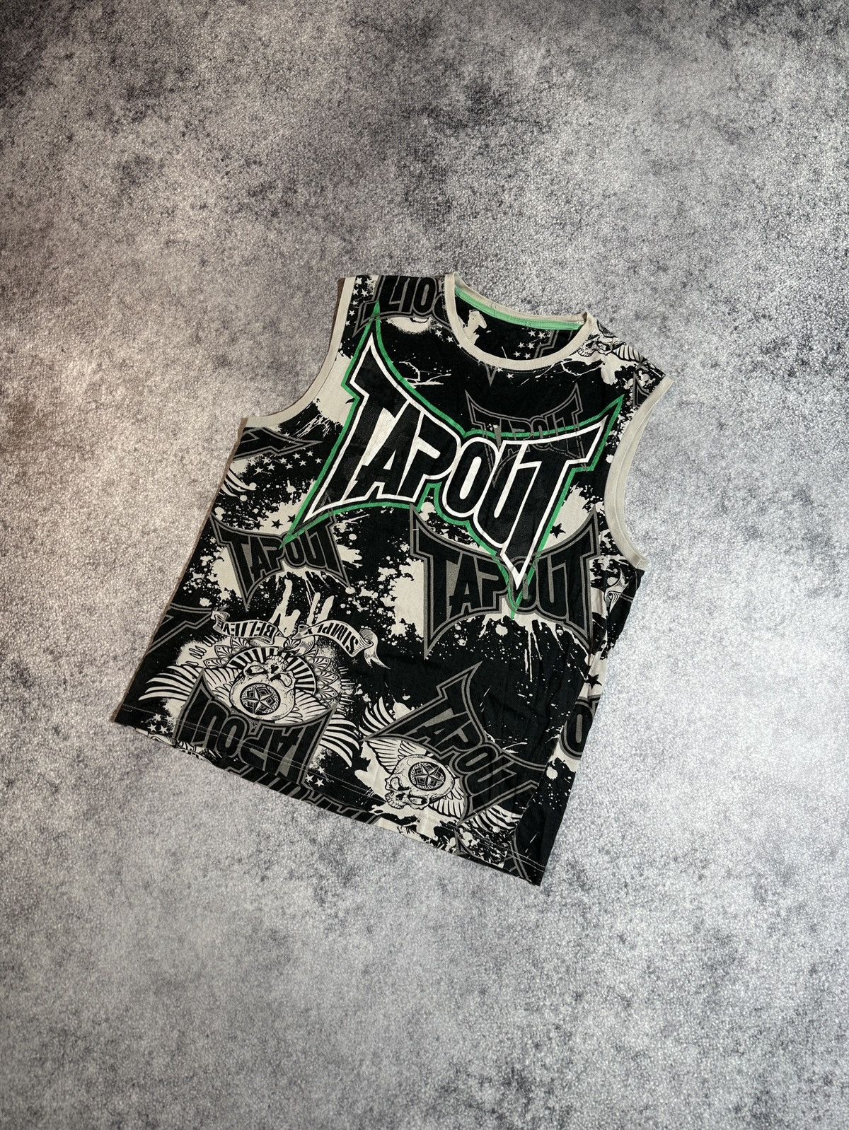 Tapout × Vintage Vintage Y2K Tapout Tank Top Streetwear USA Style Opium M Size US L / EU 52-54 / 3 - 1 Thumbnail