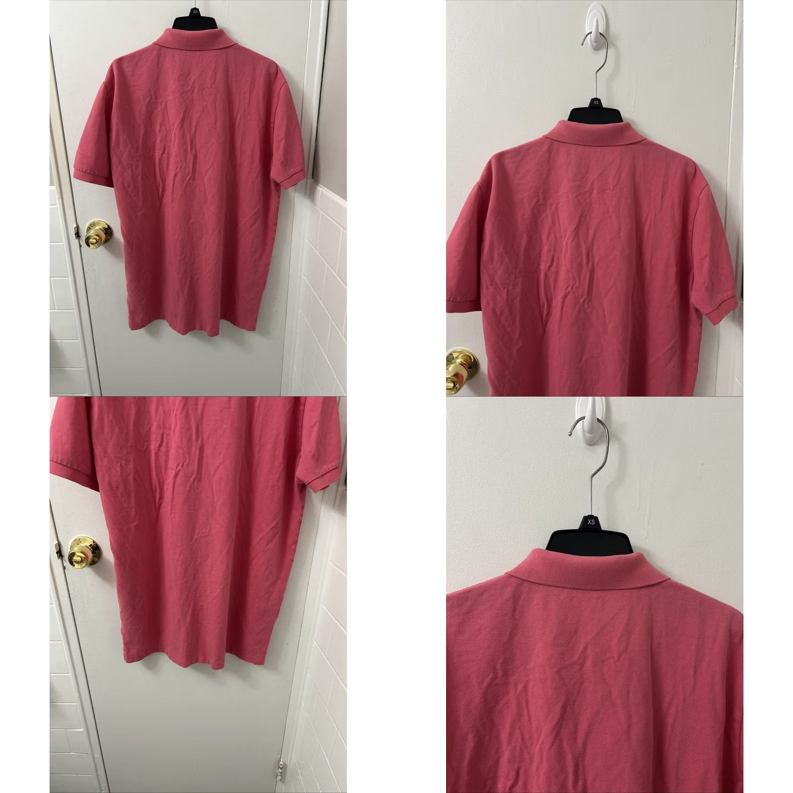 Polo Ralph Lauren VINTAGE Polo Ralph Lauren Shirt Mens L Pink Short Sleeve Yellow Pony Polo Size US L / EU 52-54 / 3 - 8 Thumbnail