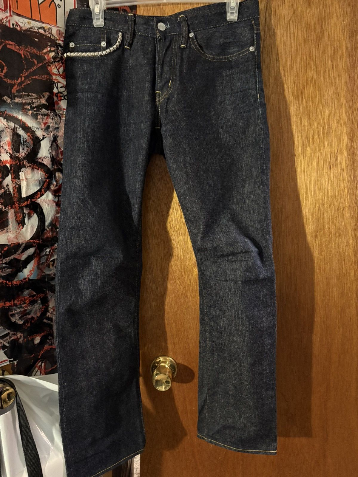 Dark Blue Hysteric Glamour Studded Denim
