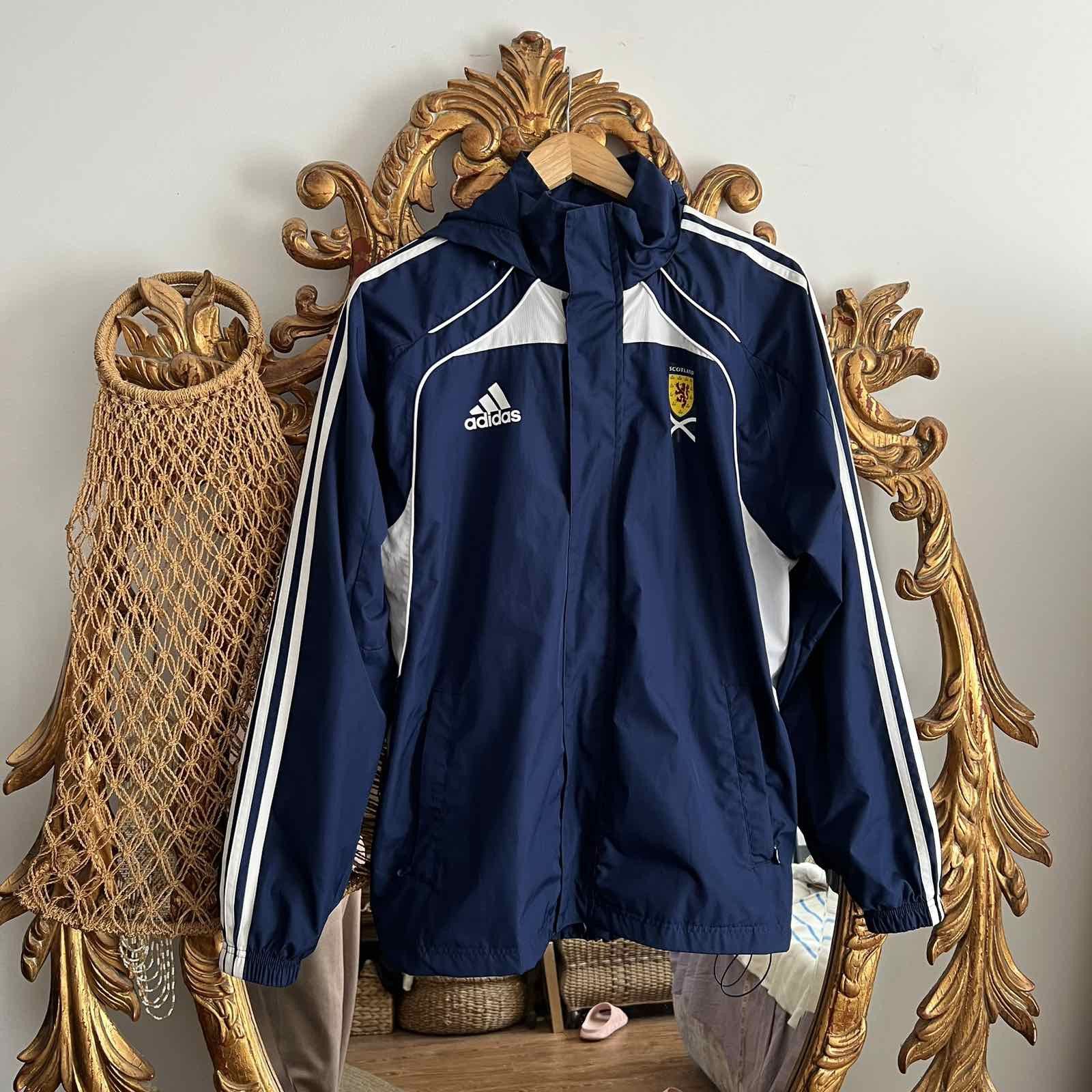 Adidas × Vintage VTG scotland Adidas football jacket 2010 Rare Sz S Size US M / EU 48-50 / 2 - 1 Thumbnail