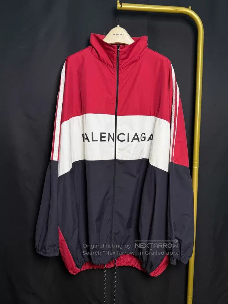 Balenciaga Balenciaga size 41 Red and White Colorblock Windbreaker Size US M / EU 48-50 / 2 - 1 Thumbnail