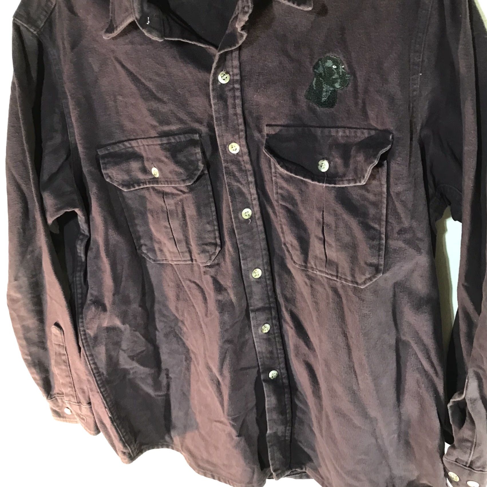 Vintage VINTAGE Cabela's Men's Flannel Shirt XL Purple Long Sleeve Button-Up Casual Outdoor Winter 100% Cotton Size US XL / EU 56 / 4 - 4 Thumbnail