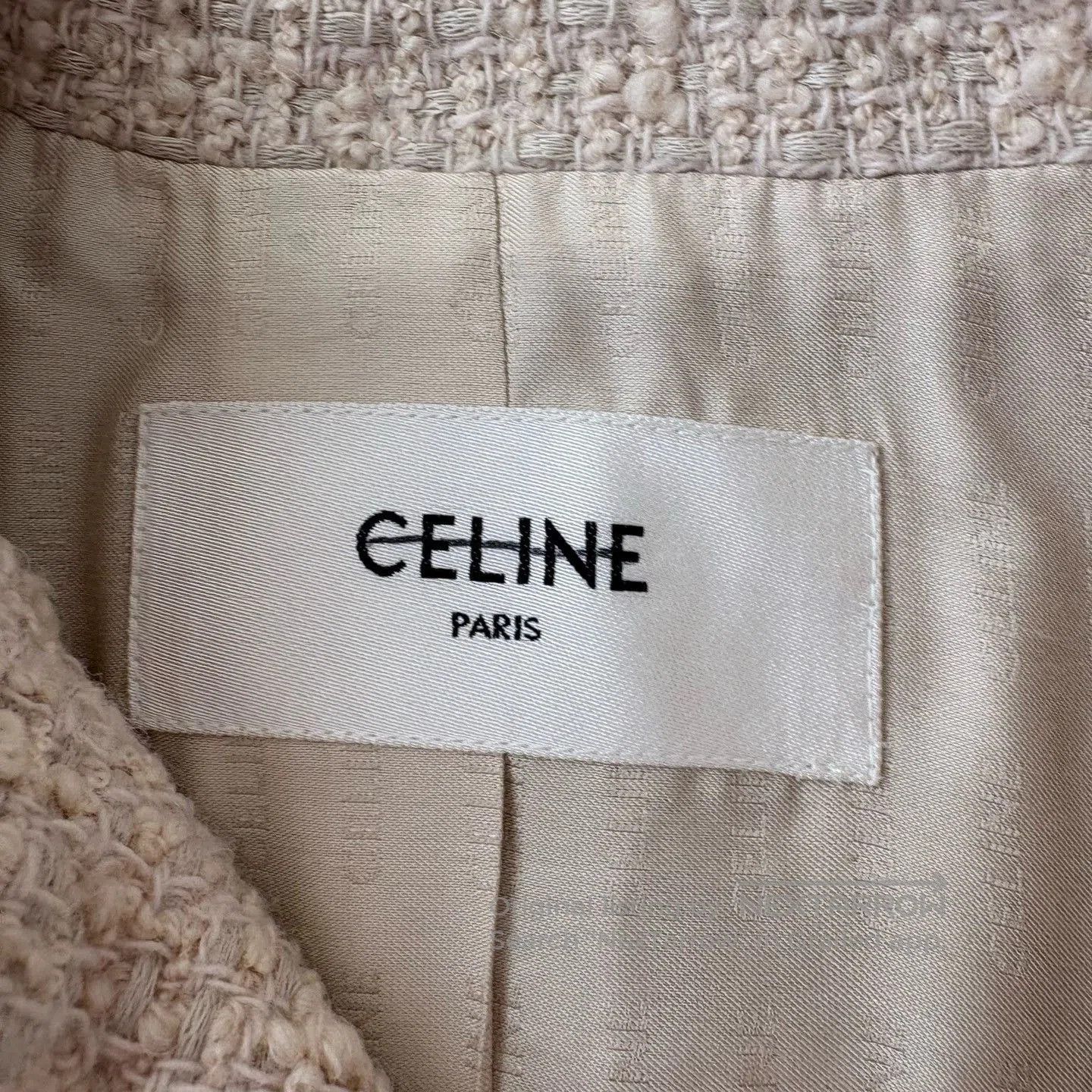 Celine Celine Tweed Stand Collar Short Coat. Size XXS / US 00 / IT 34 - 4 Thumbnail