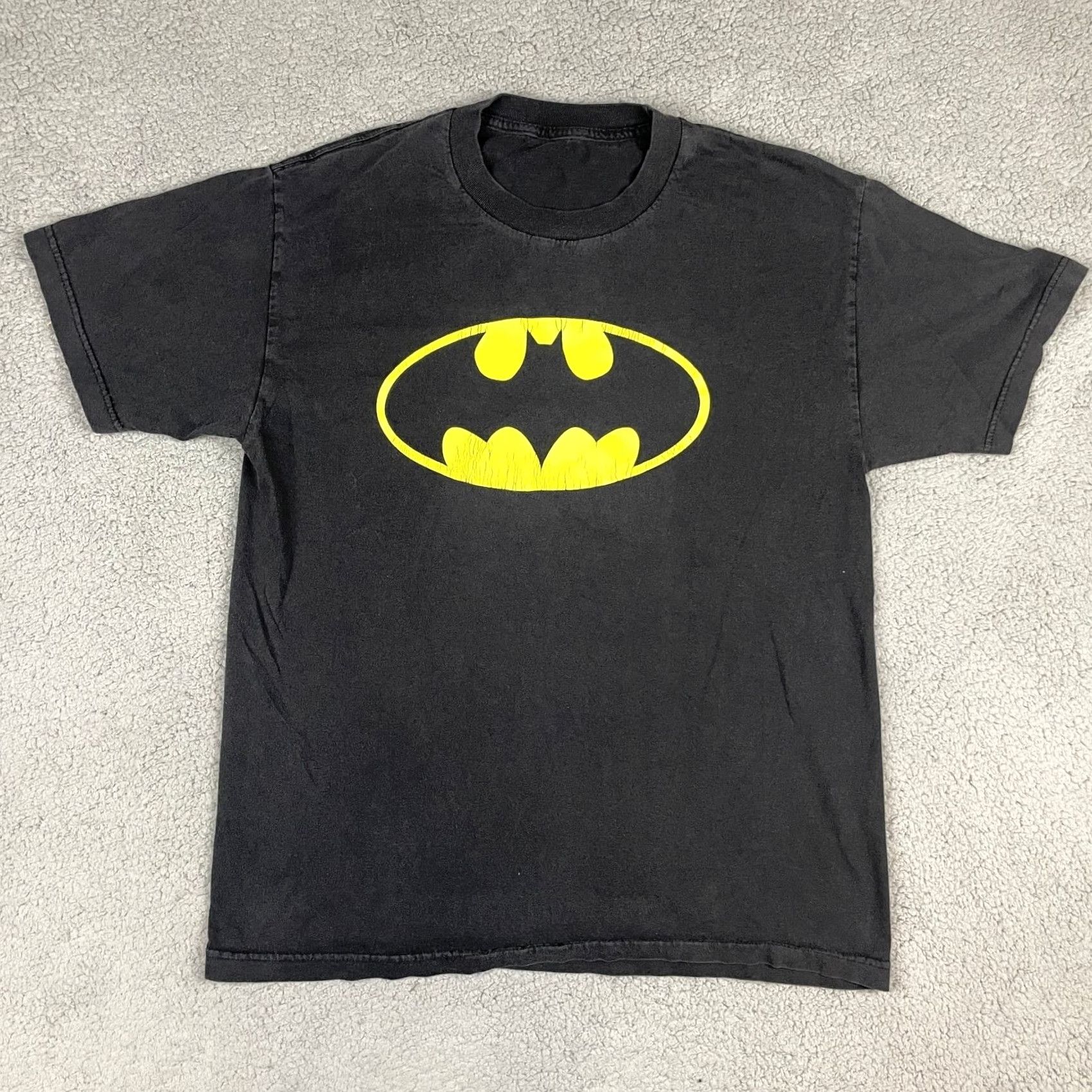 Logo 7 Batman T shirt Men’s Large Black Movie Tee Superhero DC Y2K Logo Graphic Short* Size US L / EU 52-54 / 3 - 2 Thumbnail