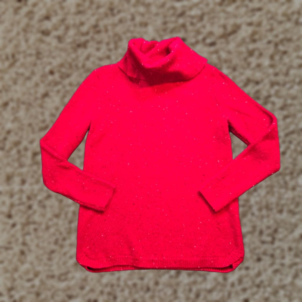 Talbots Talbots Sweater Womens Size Medium Red Knit Turtleneck Casual Holiday Career Pullover Knit All Seasons Mens Womens Girls Boys Size M / US 6-8 / IT 42-44 - 1 Thumbnail