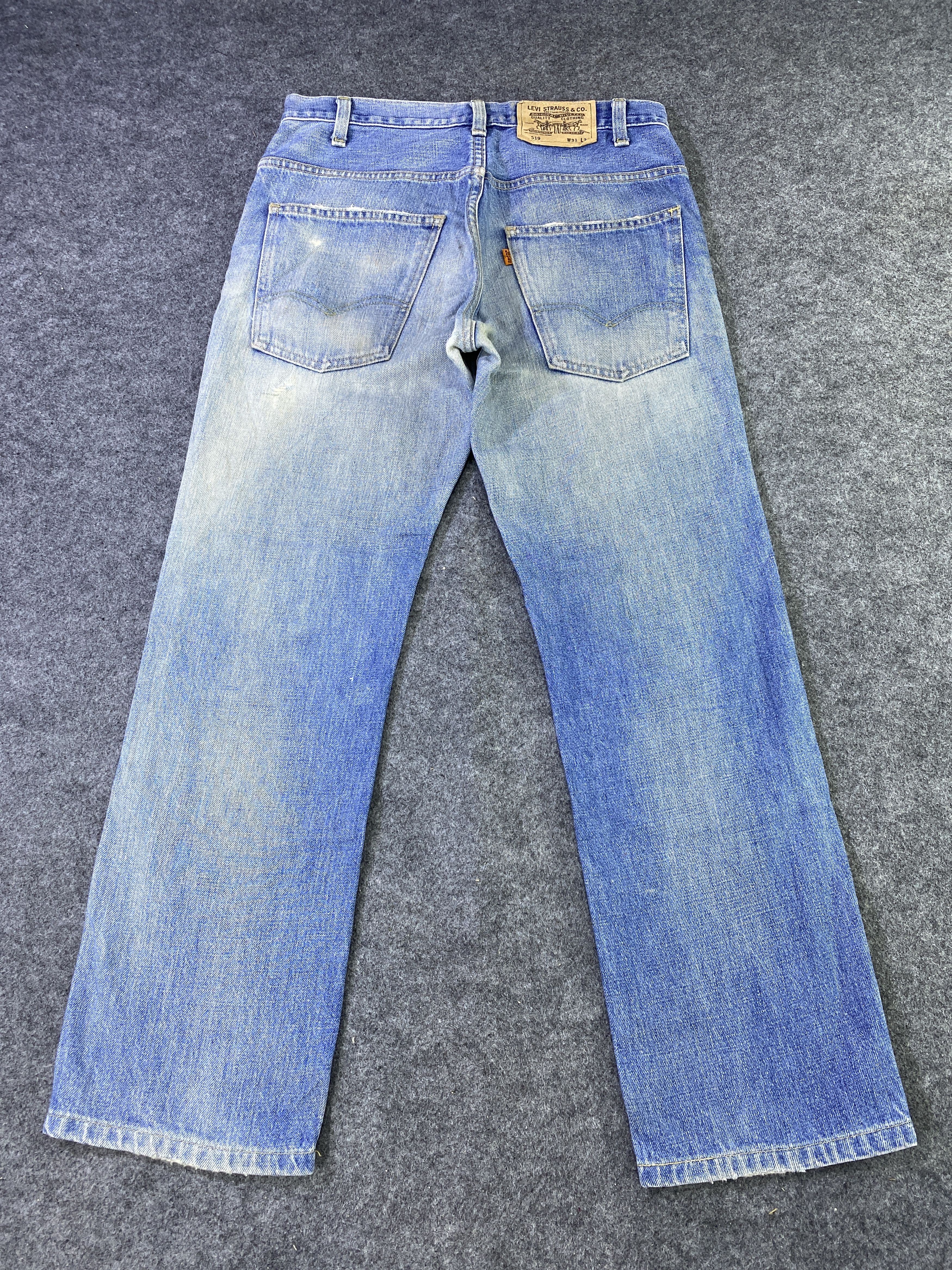 Levi's Vintage Levi's 519 Distressed Blue Wash Jeans - J964 Size US 31 - 4 Thumbnail