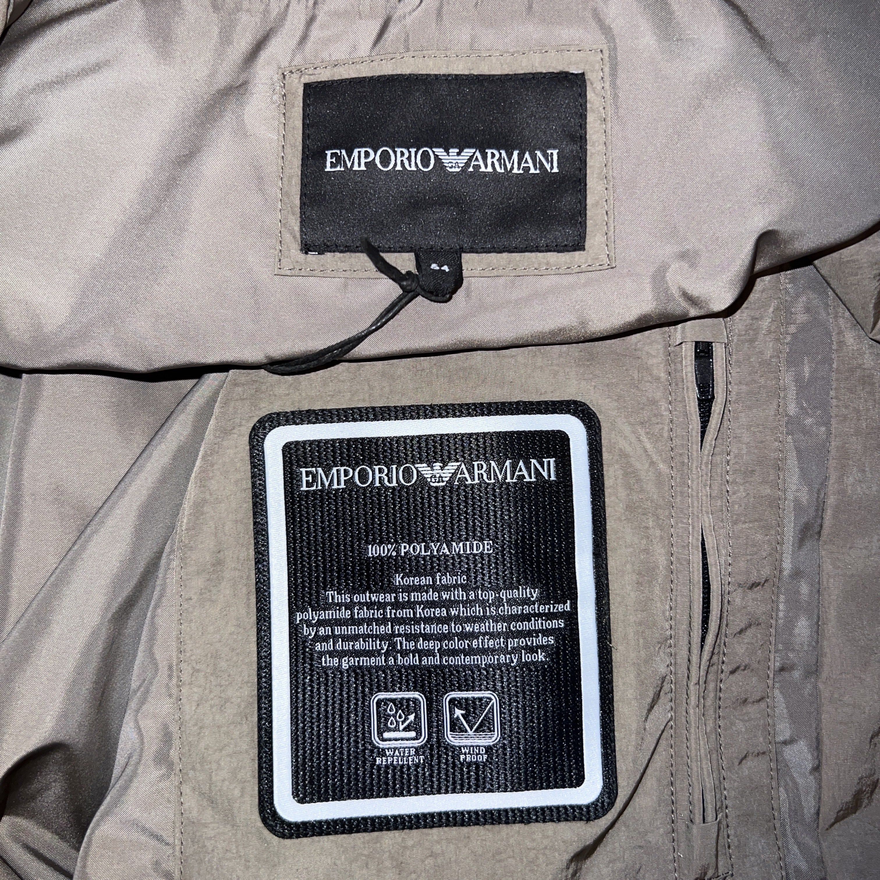 Emporio Armani $1350 EMPORIO ARMANI All-weather blouson Khaki 52 Size US L / EU 52-54 / 3 - 6 Thumbnail