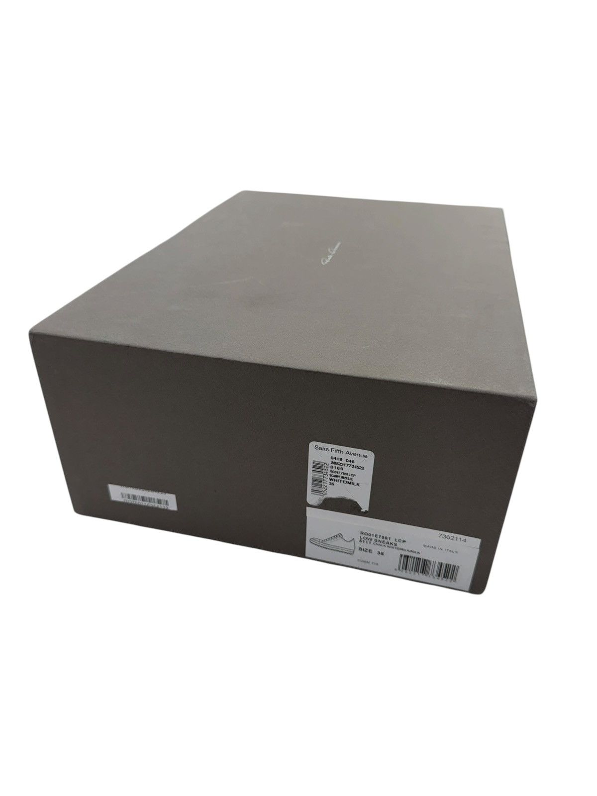 Rick Owens Rick Owens Low Top Hollywood Ramones White Chalk Milk Size US 6 / IT 36 - 7 Thumbnail