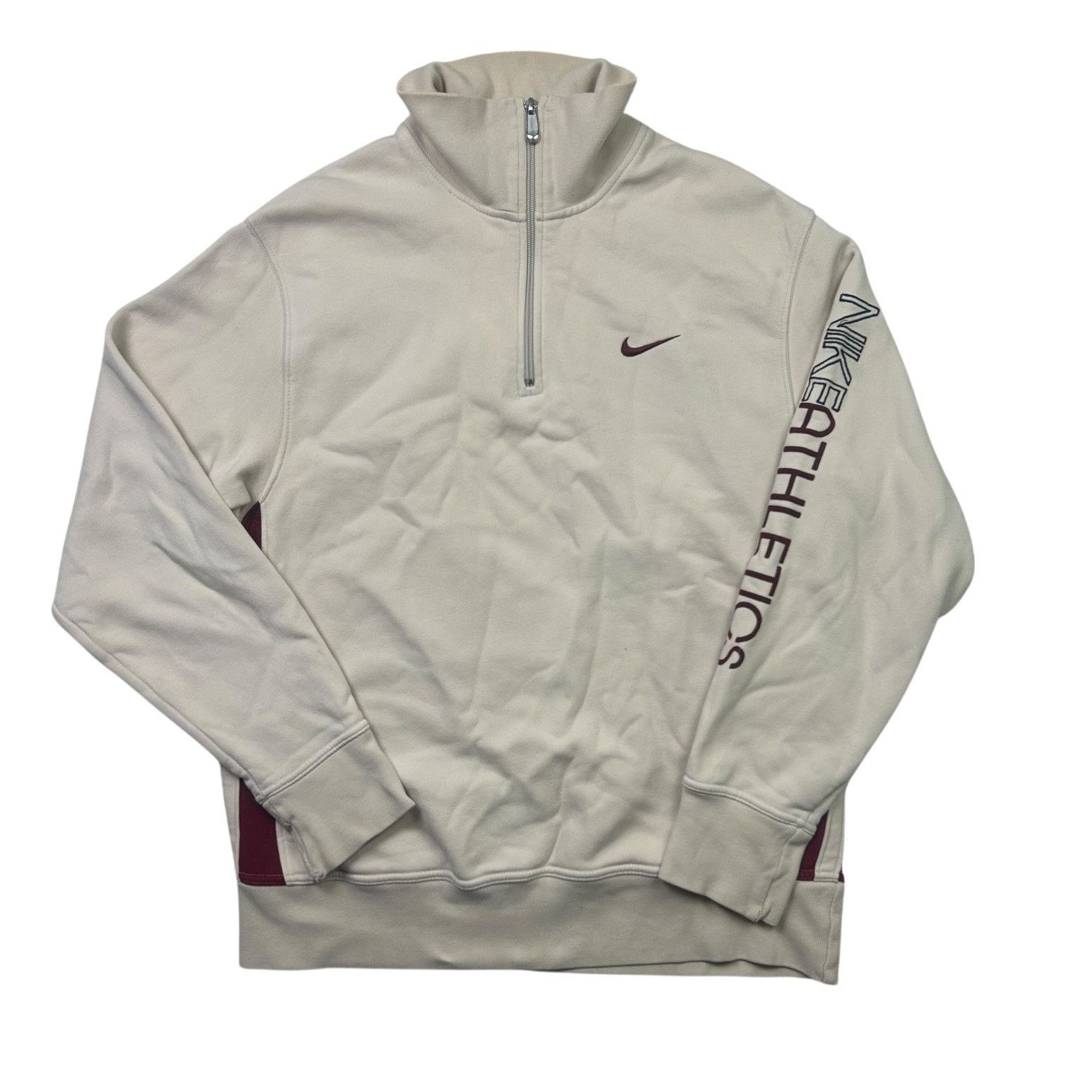 Nike × Vintage Vintage Y2K Nike Athletics pullover 1/4 zip Sweatshirt Size US L / EU 52-54 / 3 - 1 Thumbnail