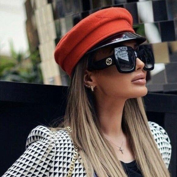 Gucci Gucci GG0053SN 001 Sunglasses Black Square Frame, Grey Size ONE SIZE - 1 Thumbnail