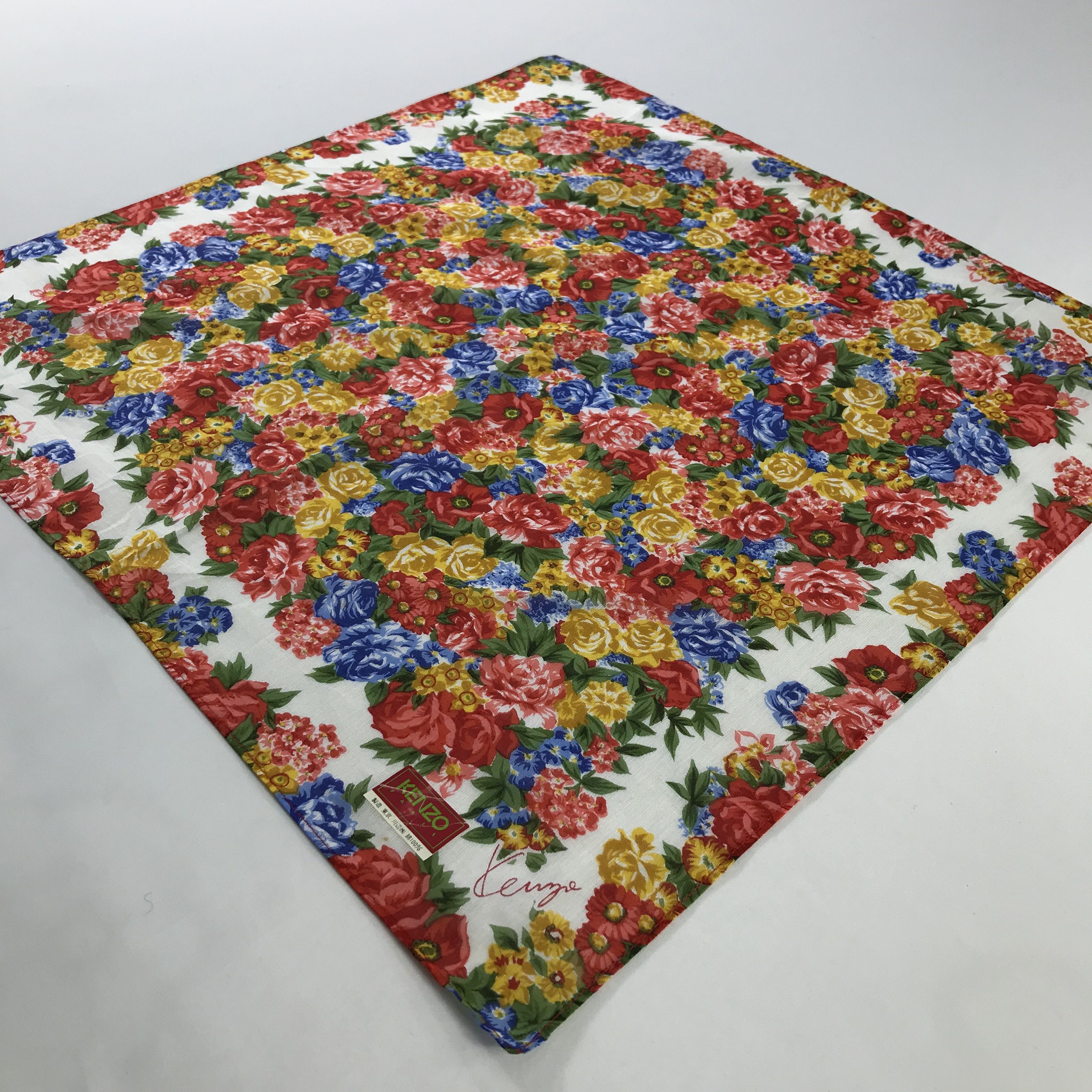 Kenzo × Vintage Kenzo Bandana / Handkerchief / Neckerchief - S369 Size ONE SIZE - 2 Thumbnail