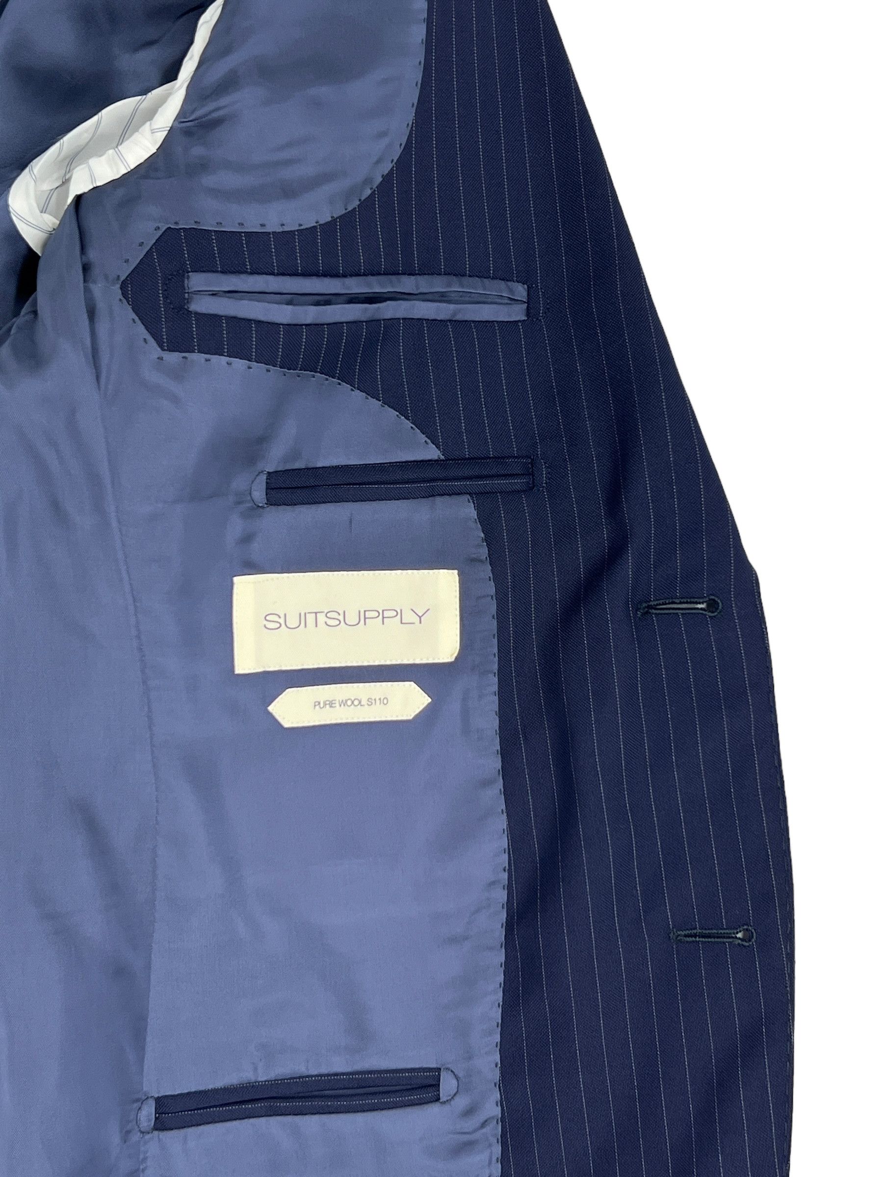 Suitsupply Lazio Wool Formal Blazer Waistcoat Suit EU:44; UK/US:34R Size 34R - 8 Thumbnail