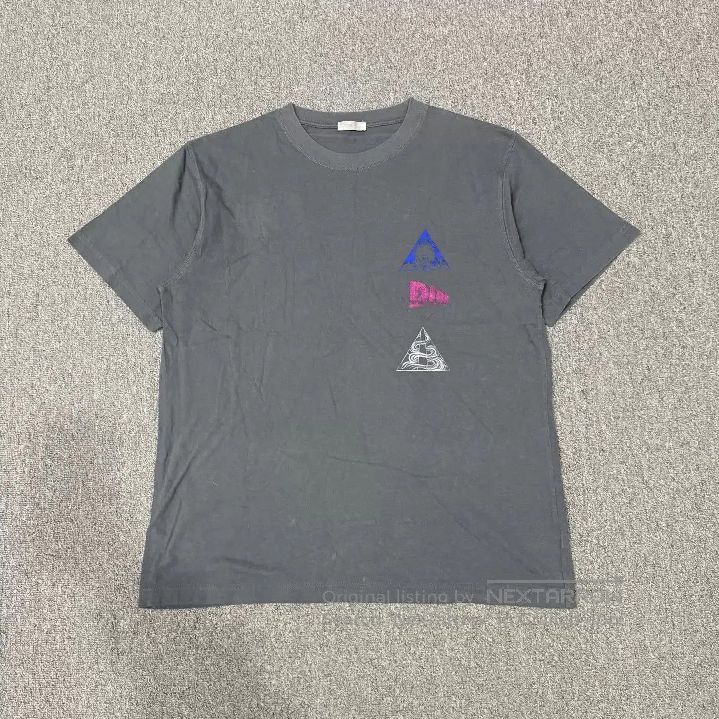 Dior Gray Short Sleeve Graphic T-Shirt. Size US L / EU 52-54 / 3 - 1 Thumbnail