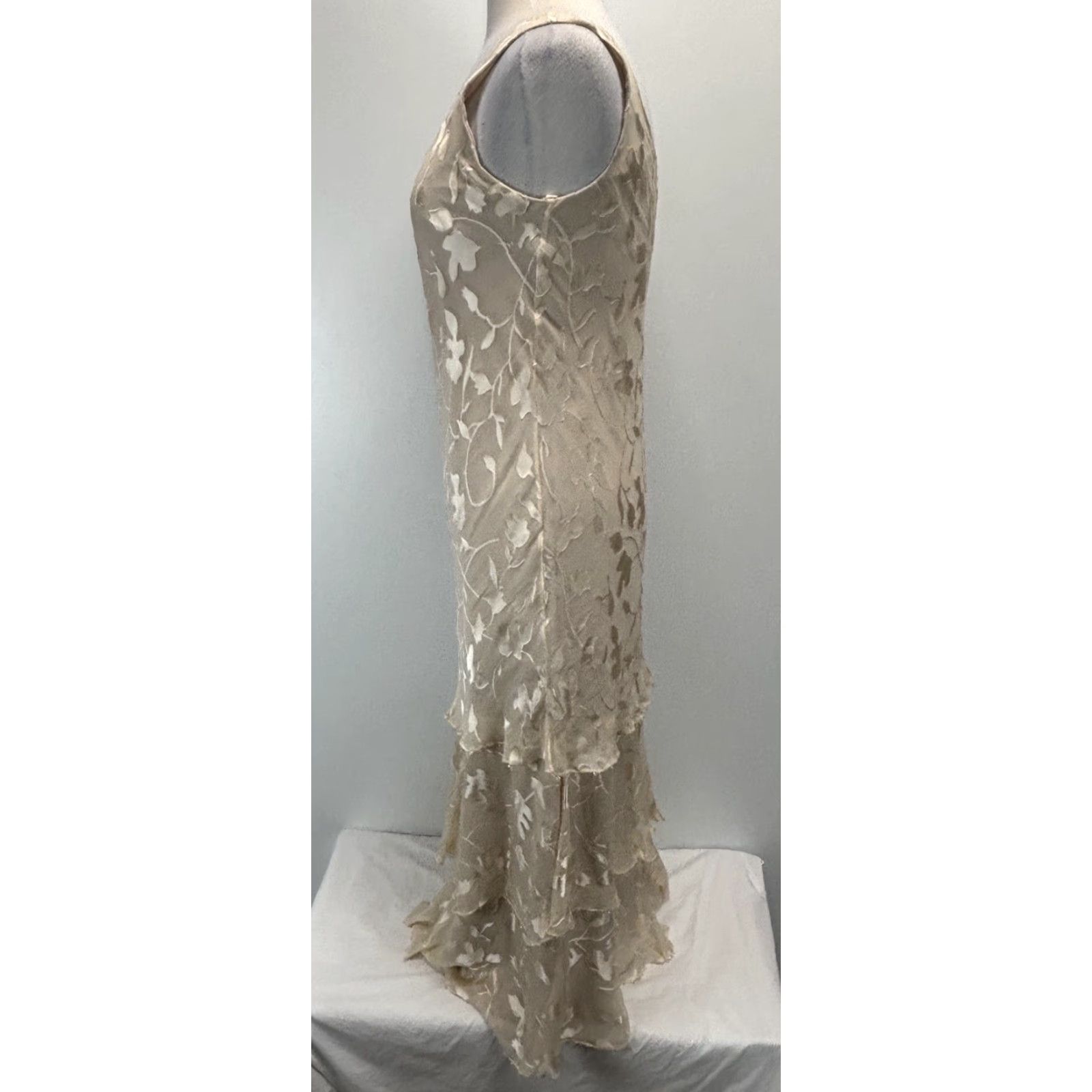 Vintage VINTAGE Cameron Blake 2 Pc Dress Set Dress Ivory Silk 8 Whimsigoth Fairy Ethereal Y2K Womens Size M / US 6-8 / IT 42-44 - 3 Thumbnail