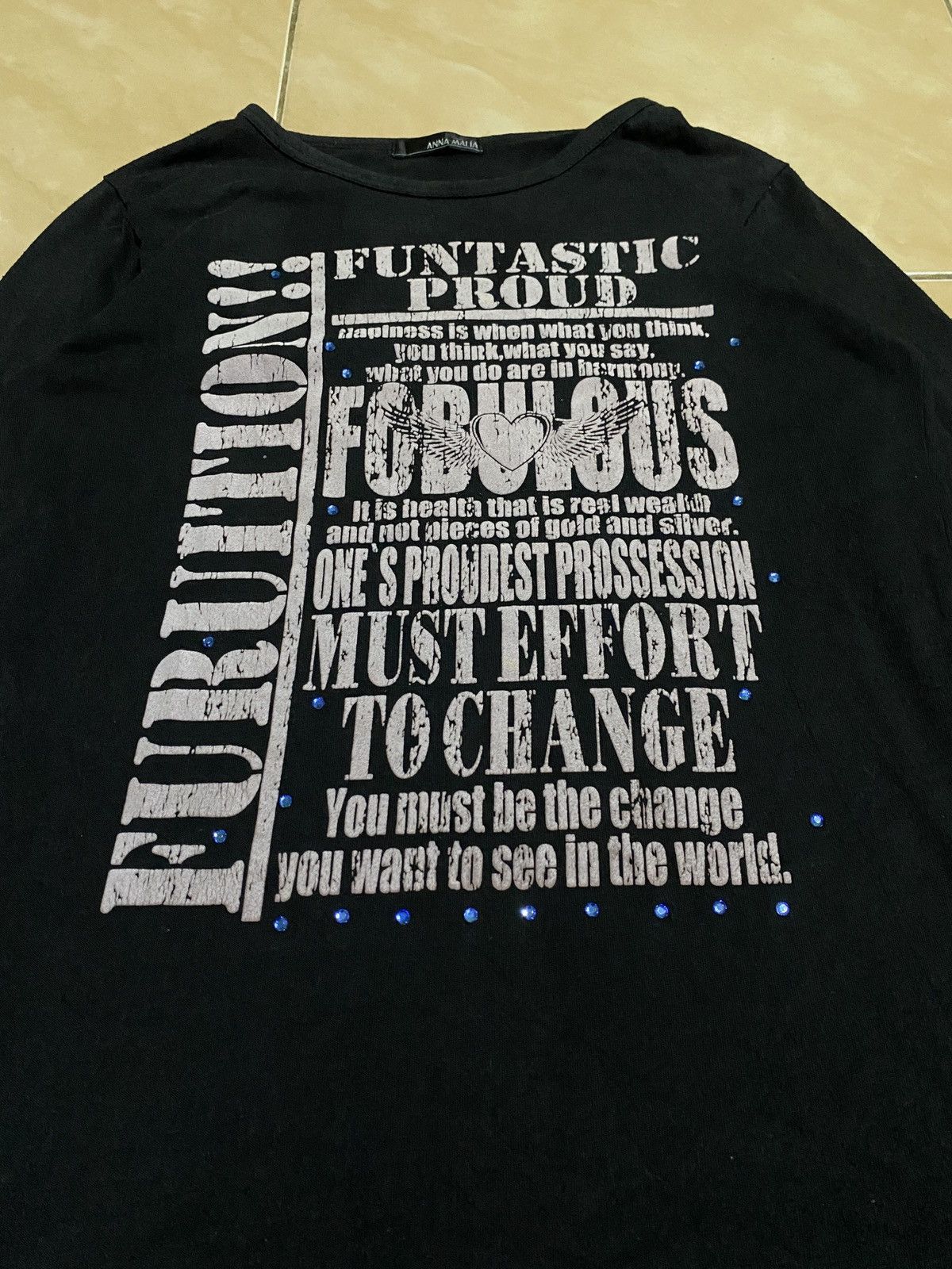 Beauty Beast Longsleeve Poem emo style Size US S / EU 44-46 / 1 - 2 Thumbnail