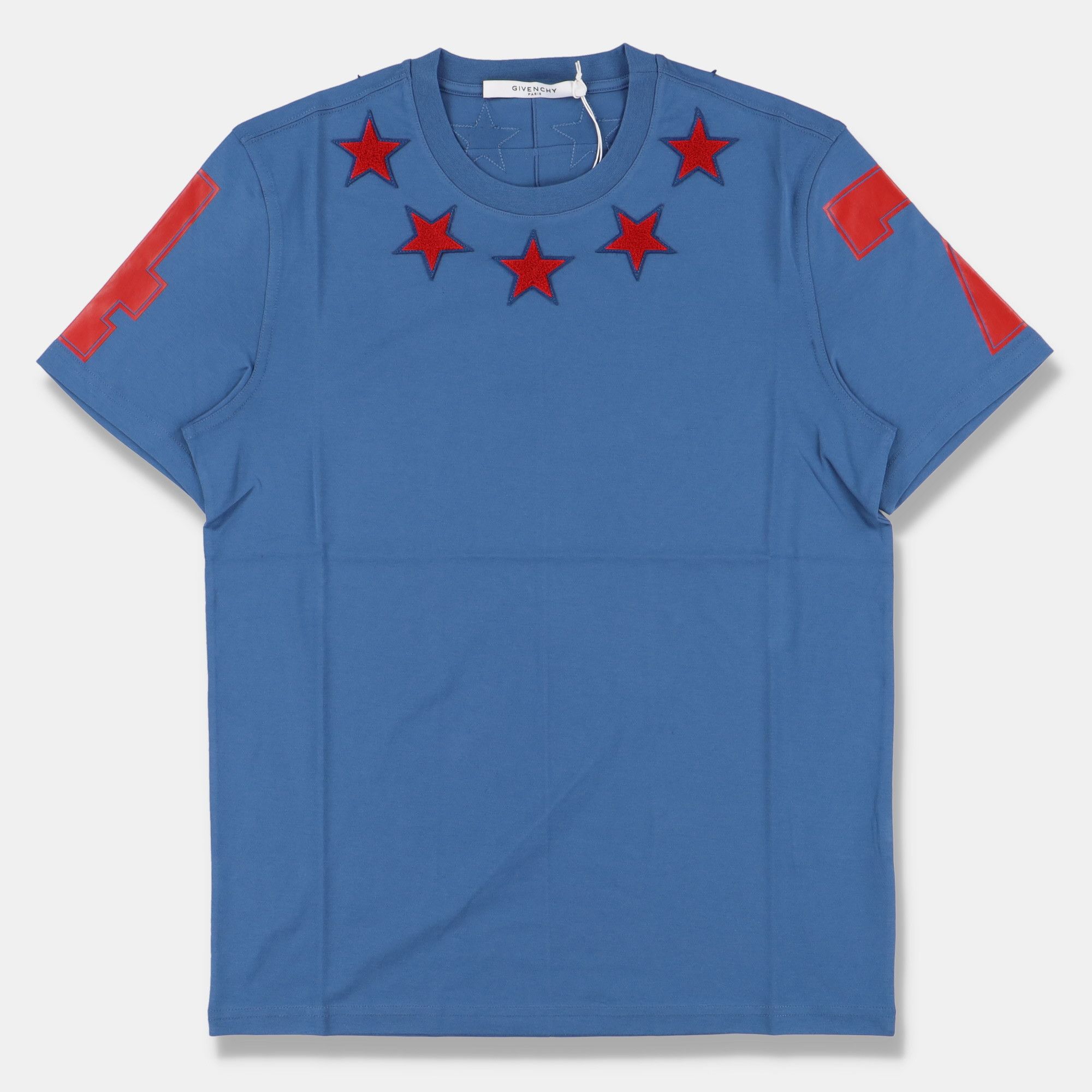 Givenchy Blue and Red Felt 5 Stars T-Shirt Size US XS / EU 42 / 0 - 1 Thumbnail
