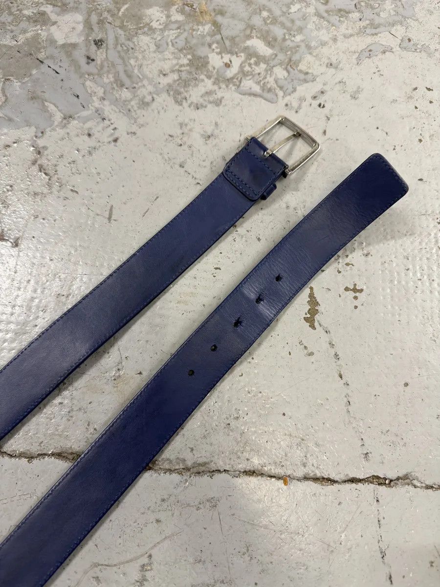 Bottega Veneta Bottega Venetta Woven Leather Navy Belt Size ONE SIZE - 7 Thumbnail